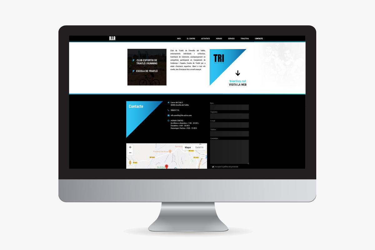 Illa Activa, disseny web